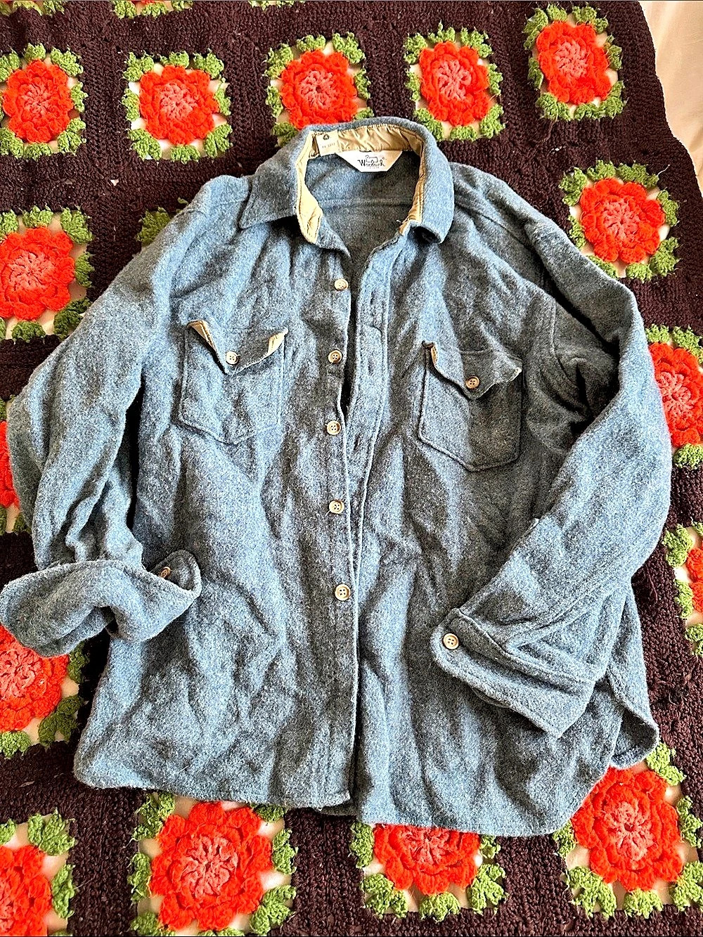 Woolrich Vintage Woolrich Wool Blend CPO Overshirt Vintage Wool Blend CPO